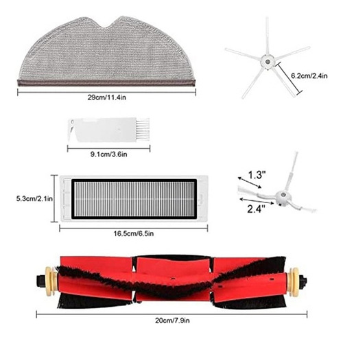 Kit De Accesorios Para Robot Roborock S5 Max S6 Xiaomi Mi Mi