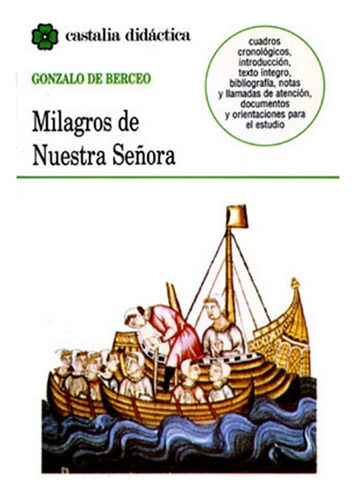 Milagros De Nuestra Señora, De Gonzalo De Berceo. Editorial Castalia, Edición 1 En Español