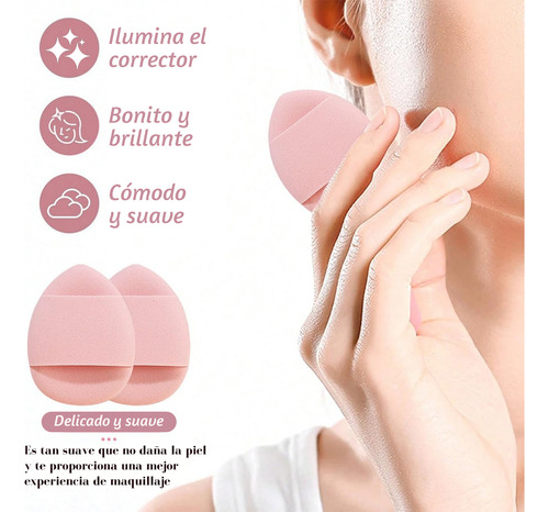 13 Piezas Brochas Maquillaje Y 3 Esponja Para Maquillaje Rosa 16psc Kit De Brochas Maquillaje Profesional Brocha Vibradora