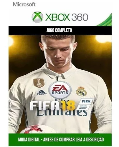 Fifa 18 – Xbox 360 (Mídia Digital) – Paulista Games