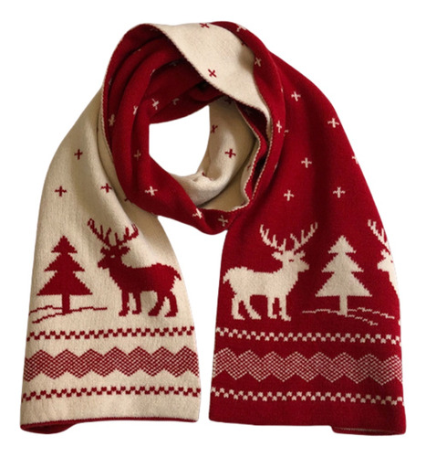 Bufanda Navideña Red Deer Para Mujer