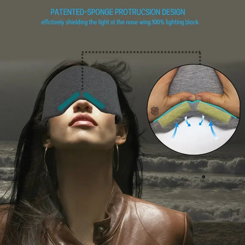 Máscara De Ojos Travel Eyepatch, Algodón Y Seda Para Dormir