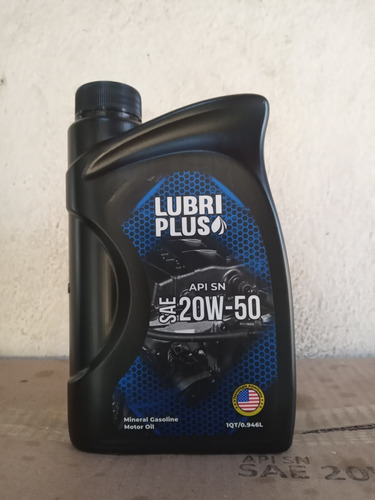 Aceite Para Motor 20w50 Lubri Plus