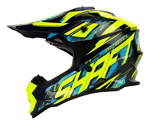 Casco Shaft Pro Mx08 Certificado Tipo Cross Off Road