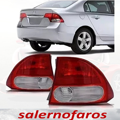 Imagen 2 de 6 de Faro Honda Civic 2006 Al 2012 06 07 08 09 10 11 12 Trasero