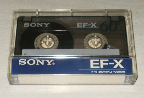1 Cassette Sony Ef-x 60 Type I Un Solo Uso