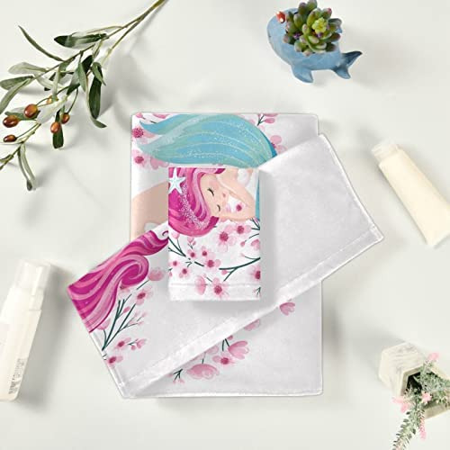 Alaza Juego De Toallas De Baño, Hermosas Toallas De Flores D