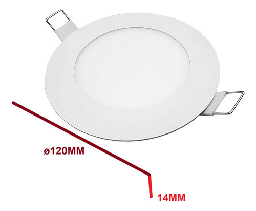 Imagen 2 de 6 de Panel Led De Embutir Redondo 6w