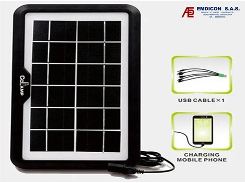 Mini Panel Solar Cargador De Celular Cl638 3.8w(buen Precio)