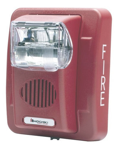 Sirena/estrobo, Rojo, 24v 100db Intensidad Luminosa Seleccio
