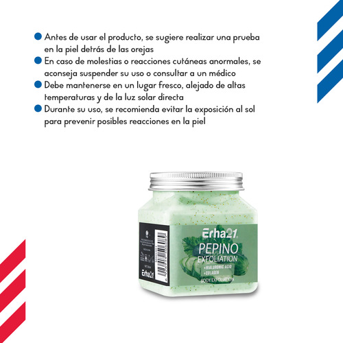 Exfoliante Corporal Diler De 350ml Fórmula Con Colágeno Y Ácido Hialurónico Para Piel Suave Limpia Y Revitalizada De Uso Diario O Semanal Aroma Pepino