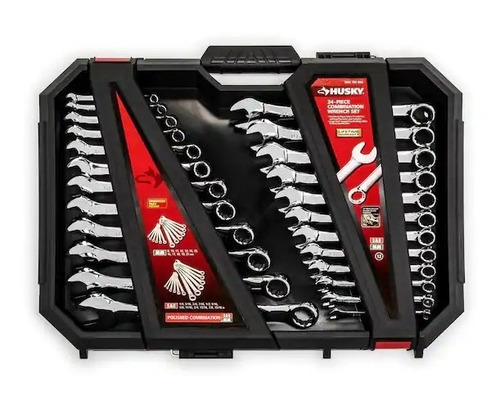 Juego De 24 Llaves De Combinacion Husky, Std Y Mm (Usado)