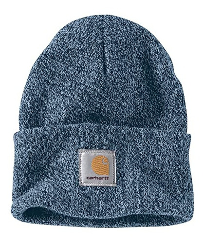 Gorro De Punto Carhartt Para Hombre Con Puños, Azul Noche, A