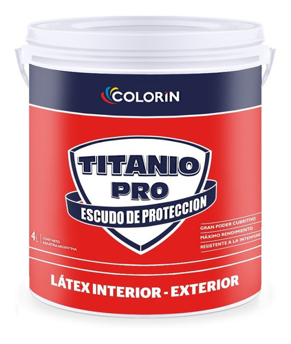 Titanio Pro Colorin Latex Interior Exterior 20l Liberato
