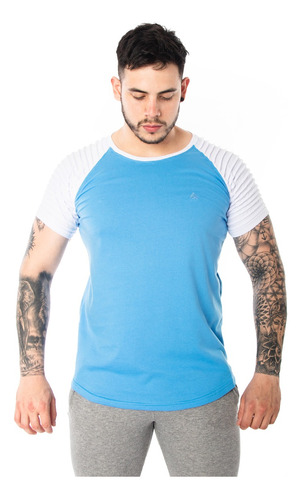 Remera Entallada Hombre Algodon Slim Fit Jersey Peinado A27