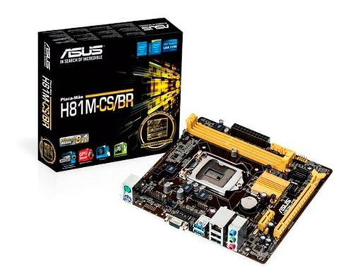 Placa Mãe Asus Para Intel Lga 1150 H81m-cs/br + Nota Fiscal