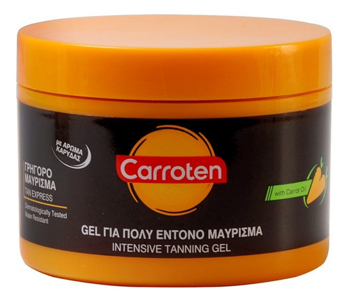 Carroten Intensivo De Gel Bronceador Spf0 150ml 5oz