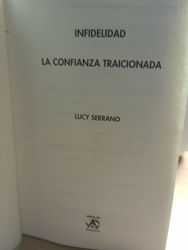 Infidelidad La Confianza Traicionada (Usado)
