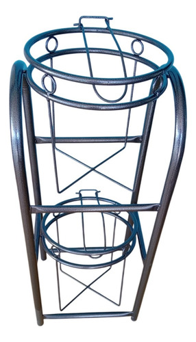 Porta 2 Garrafones De Agua, Columpio Doble, Gris