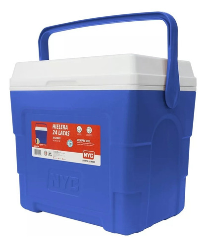 Hielera Nyc 21 Qts 24 Latas 20l Color Azul Cancun Azul