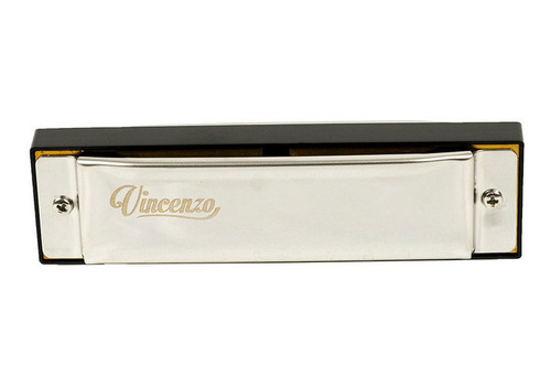 Armónica Vincenzo De 10 Orificios, Tono Re, Con Estuche