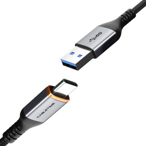 Cable Usb C & Usb 3.0 Premium 5gbps Carga + Datos Pc Nylon