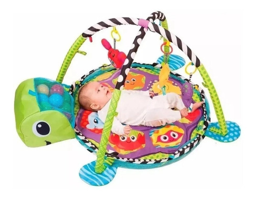 Imagen 2 de 7 de Gimnasio Manta Didactica Bebe Pelotero 2 En 1 Cici Babymovil