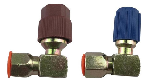 Adaptador Lateral 90 3/8 7/16 Que Se Encaixa Em R12 A R134a