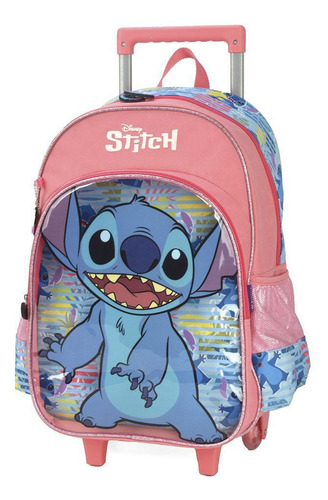 Mochila para cochecito infantil Disney Stitch Ohana Salmon Luxcel
