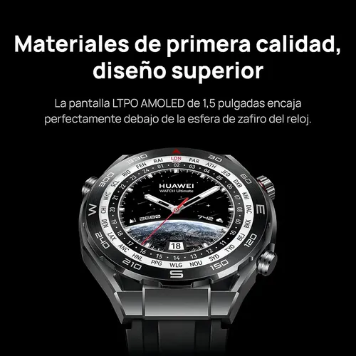 Smartwatch Huawei Watch Ultimate Preto Tela Amoled 48mm Preto