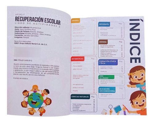 Apoyo Y Recuperación Escolar 3 / Todas Las Asignaturas, De Jesús Gutiérrez Roa. Editorial Beneri, Tapa Blanda En Español, 2021