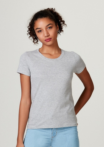 Kit 3 Blusas Femininas Preto Branco Cinza Tamanho G Hering