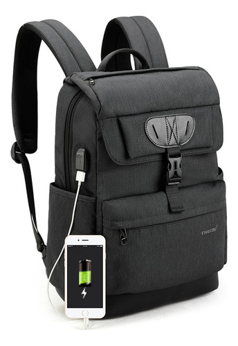 Mochila Tigernu Urbana Para Notebook Negro T-b3513