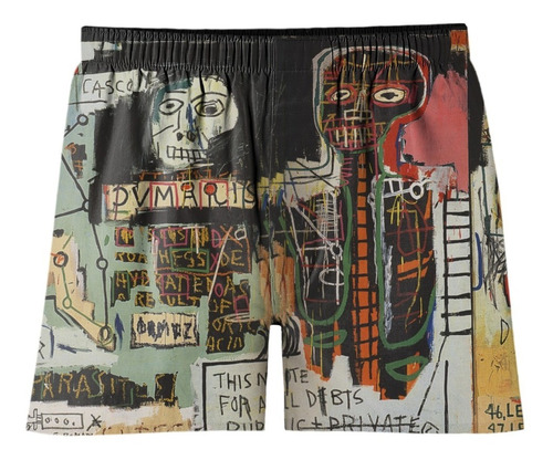 Cueca Samba Canção Basquiat Pixo Graffiti Swag Retro Vintage