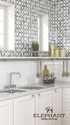 Porcelanato Español Vives Kerala Negro 20x20 Símil Calcareos