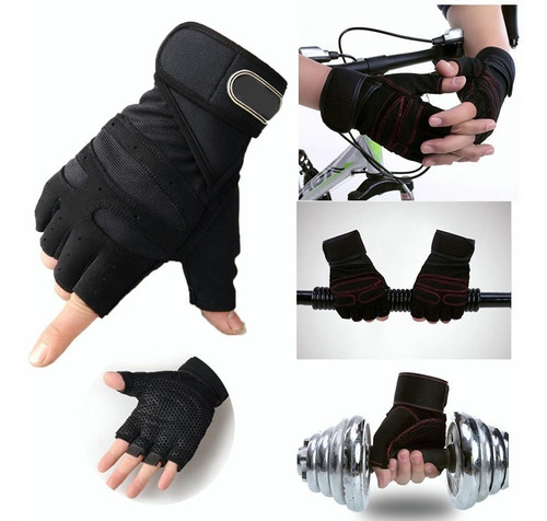 Guantes Gym Deportivos Con Muñequera Antideslizante Unisex