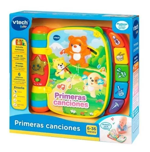 Libro Musical Para Bebé Mis Primeras Canciones Vtech