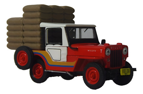 Jeep Willys Cj-3b Cafetero Colombia Escala 1:43 Ixo