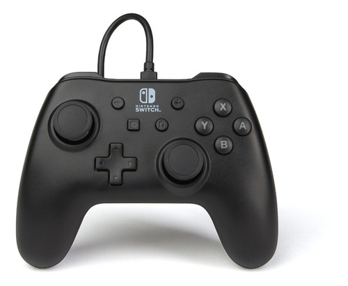 Imagen 1 de 6 de Control Alambrico Para Nintendo Switch Powera - Negro