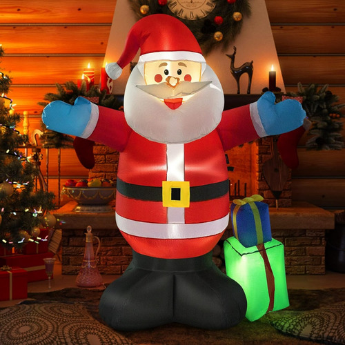 Vivohome - Santa Claus Inflable De 5 Pies De Altura Con Caja