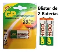 Comprar Pilas Recargables Gp Triple Aaa 1100 Mah Batería