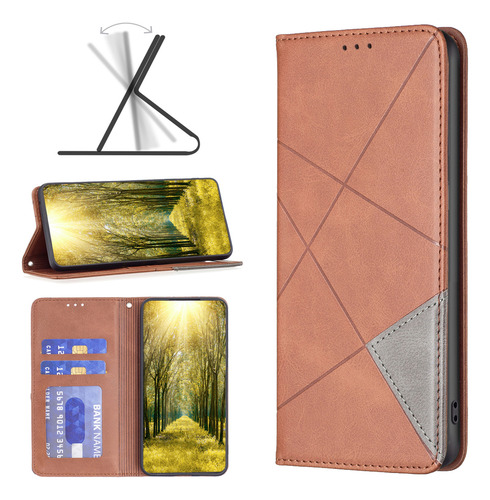 Funda Para Samsung Galaxy S25edge/a56 5g/a26 5g, Con Tapa Magnética, Estilo Cartera, Con Ranura Para Tarjetas, Soporte De Piel