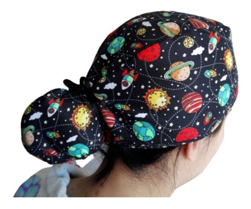 12 Gorros Quirúrgicos Tela Antifluido Diseño/estampado Mujer