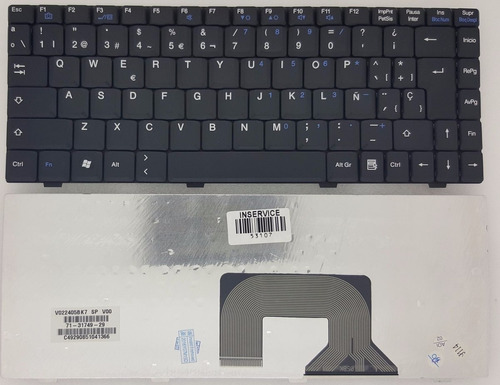 Teclado Notebook  Commodore Ke-8325 Ke-8370 Nuevo Garantía