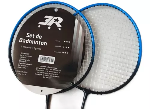 Set De 2 Raquetas Badminton Incluye 1 Gallito