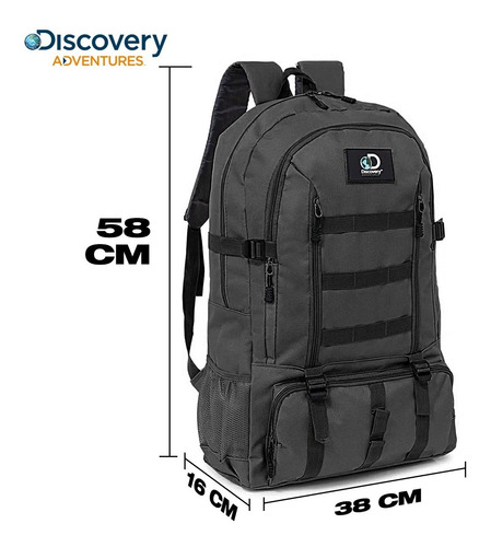 Imagen 3 de 10 de Mochila Discovery Adventure 50 + 10 Lts