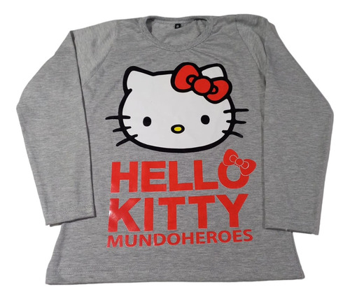 Remera Niñas Hello Kitty Manga Larga Invierno