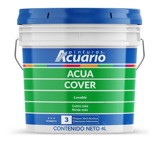 Pintura Acuario Acua Cover Galón 4l Color Cielo