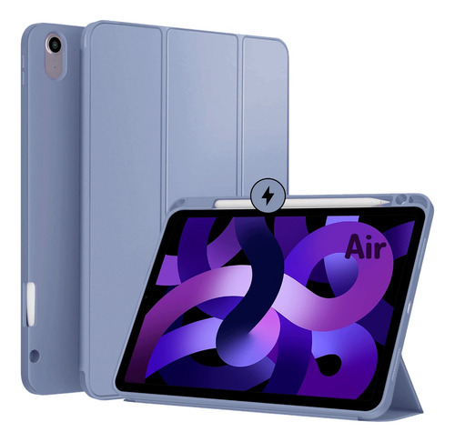 Imagen 1 de 7 de Funda Para iPad Air 10.9 C/ Espacio Para Cargar Lápiz Pencil