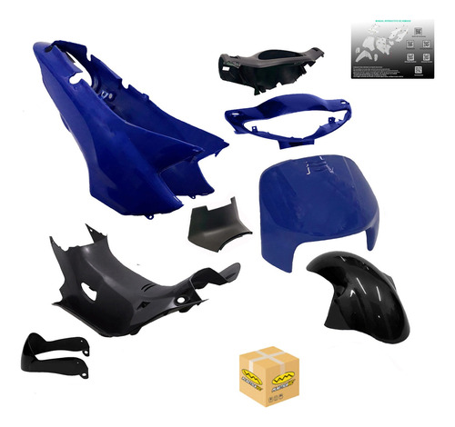 Kit Plasticos Motomel Blitz Tunning + Calcos De Regalo !